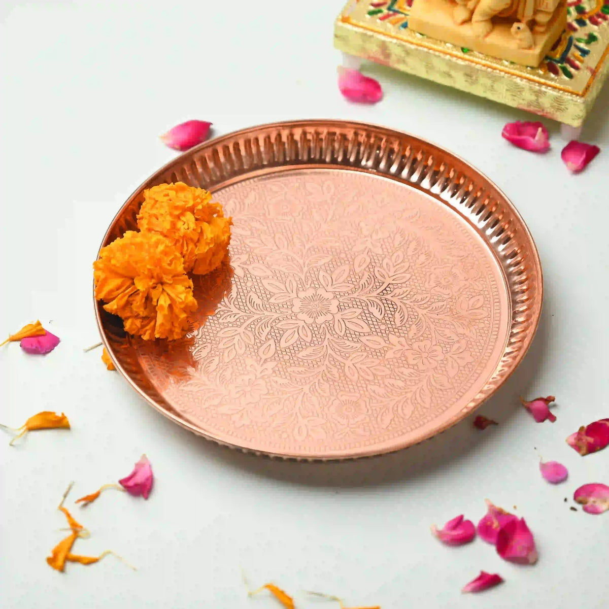 Elegance Handcrafted Pooja Thali Vedansh Craft