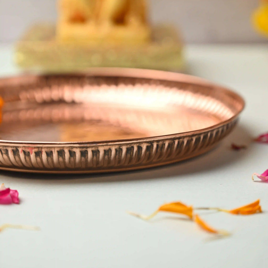 Elegance Handcrafted Pooja Thali Vedansh Craft