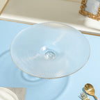 Sleek Glass Cake Stand 13 inch Nestasia