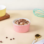 Playful Pink Textured Pudding Bowl Nestasia