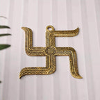 Brass Swastik Wall Hanging (4.5 Inch) Vedansh Craft