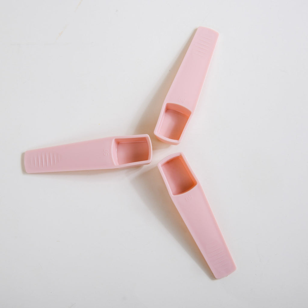 Spice Containers With Spoons Set Of 3 Pink Nestasia