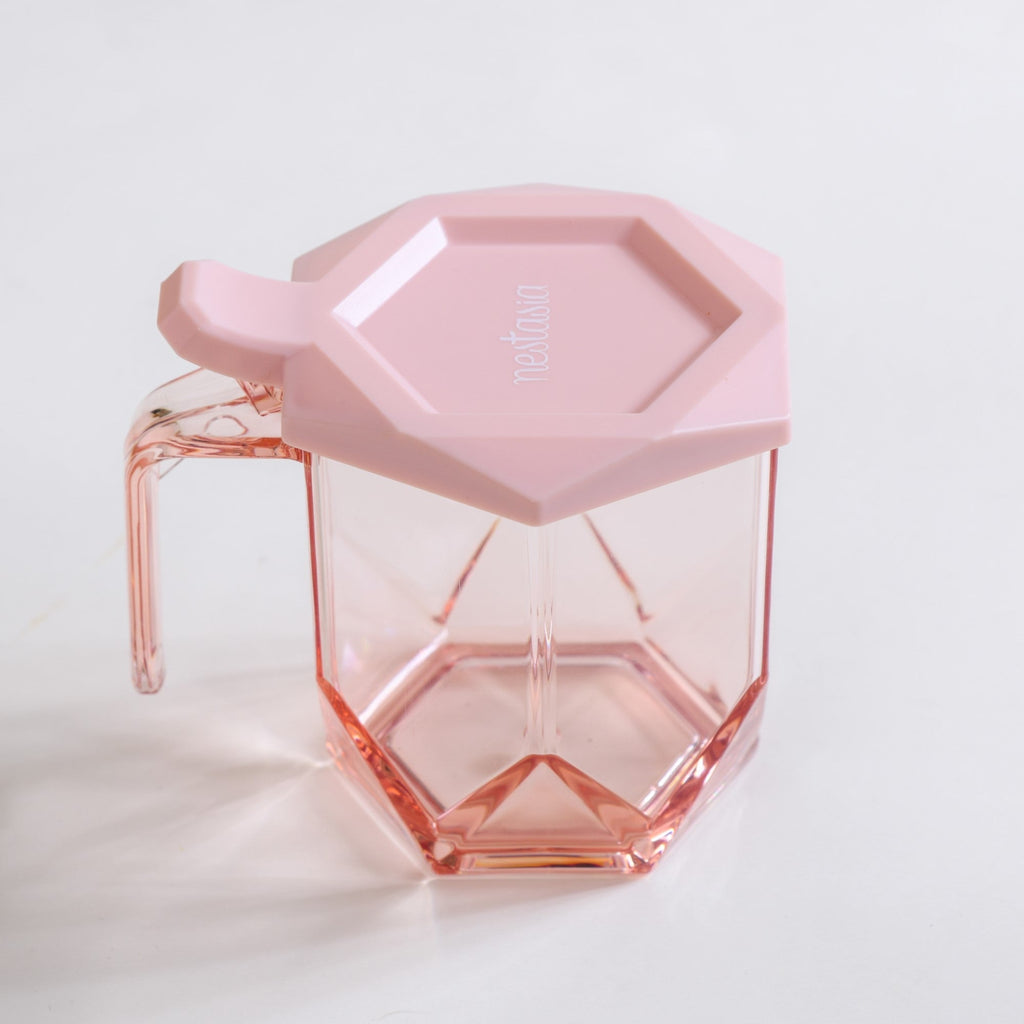 Spice Containers With Spoons Set Of 3 Pink Nestasia