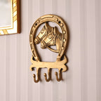 Brass Horse Face Design Hanger – Elegant Handcrafted Wall Decor (5.9 Inch) Vedansh Craft