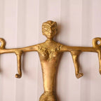 Brass Mummy Buddha Design Hanger – Handcrafted Spiritual Wall Decor (9 Inch) Vedansh Craft
