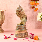 Brass Vintage Sheshnaag idol (9.8 Inch) Vedansh Craft