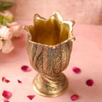 Brass Flower Vase / Planter Pot In Snake Design (8 Inch) Vedansh Craft