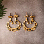 Brass Jali Door Knocker Pair – Handcrafted Traditional Door Decor (4.2 Inch) Vedansh Craft
