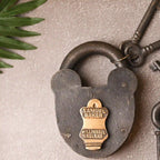 Iron Door Lock With Two Keys Vedansh Craft