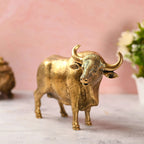 Brass Standing Bull Figurine (7 Inch) Vedansh Craft