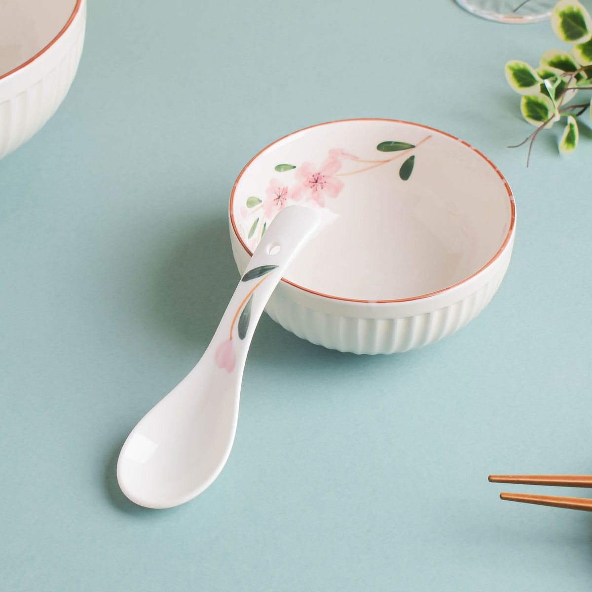 Sakura 21 Piece Snack Set For 6 Nestasia