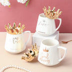 Royal Crown Love Coffee Cup With Lid 300 ml Nestasia