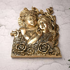 Brass Radha Krishna Idol Wall Hanging (14 Inch) Vedansh Craft