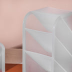 Stationery Table Organiser White Set Of 2 Nestasia