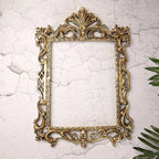 Brass Vintage Photo / Mirror Frame Wall Hanging (17.5 Inch) Vedansh Craft