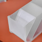 Stationery Table Organiser White Set Of 2 Nestasia