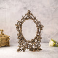 Brass Vintage Photo / Mirror Frame Table Top Decor (14 Inch) Vedansh Craft