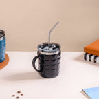 Stainless Steel Travel Mug For Car Black 400ml Nestasia