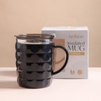 Stainless Steel Travel Mug For Car Black 400ml Nestasia