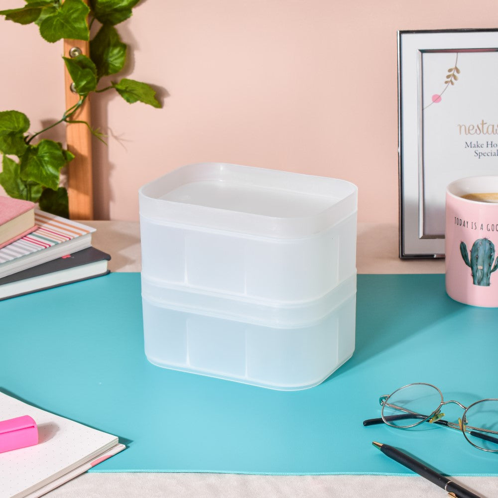 Multicompartment Storage Box Set Of 4