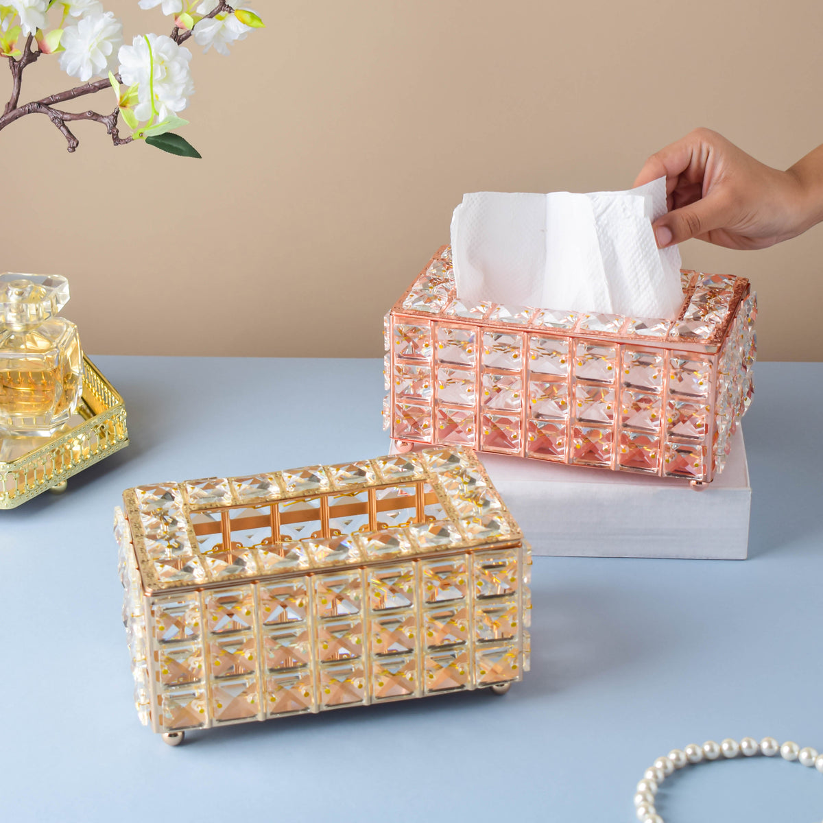 Crystal Tissue Box Nestasia