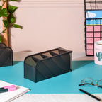 Slanting Desk Organiser Black Set Of 2 Nestasia