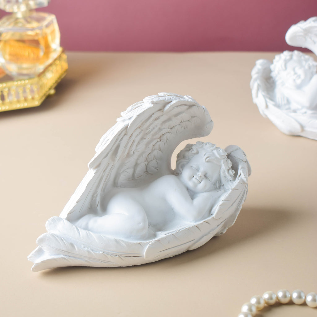 Sleeping Angel Statue White Nestasia