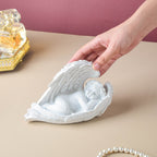 Sleeping Angel Statue White