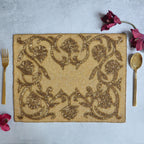 Beads Gold Rectangle Table Mat Nestasia