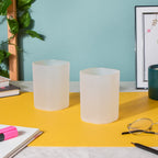 Pen Stand Matte White Set Of 2 Nestasia