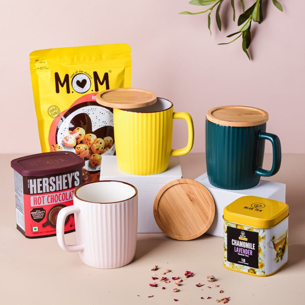 Tea-amo Mug And Snack Gift Hamper Set Of 6 Nestasia
