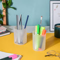 Pen Stand Matte White Set Of 2 Nestasia