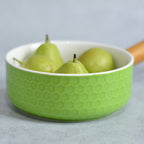 Light Green Bowl with Handle Nestasia