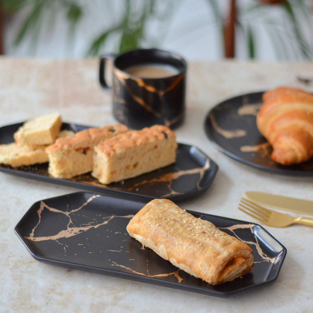 Marble Long Plates Nestasia