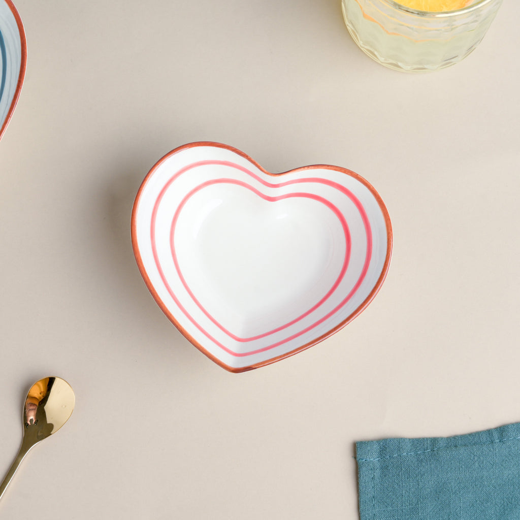 Red Illusion Heart Snack Bowl Nestasia
