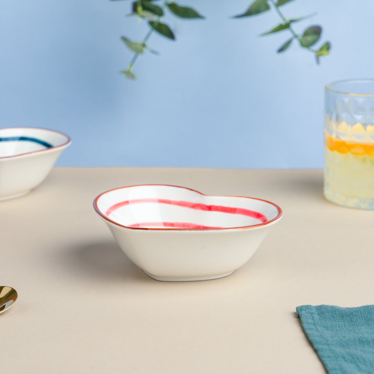 Red Illusion Heart Snack Bowl Nestasia