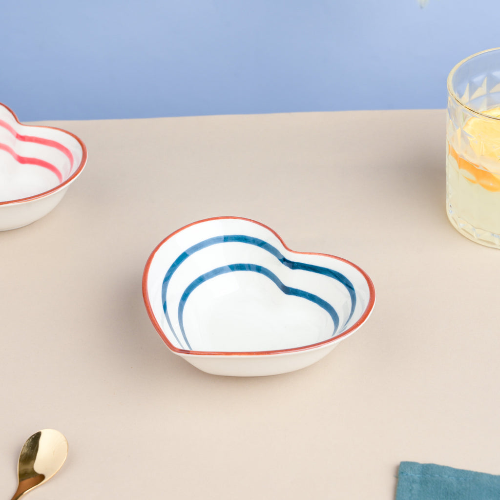 Blue Spiral 22 Piece Dinner Set For 6