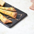 Black Marble Serving Platter Nestasia