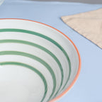 Green Illusion Ceramic Serving Bowl Nestasia