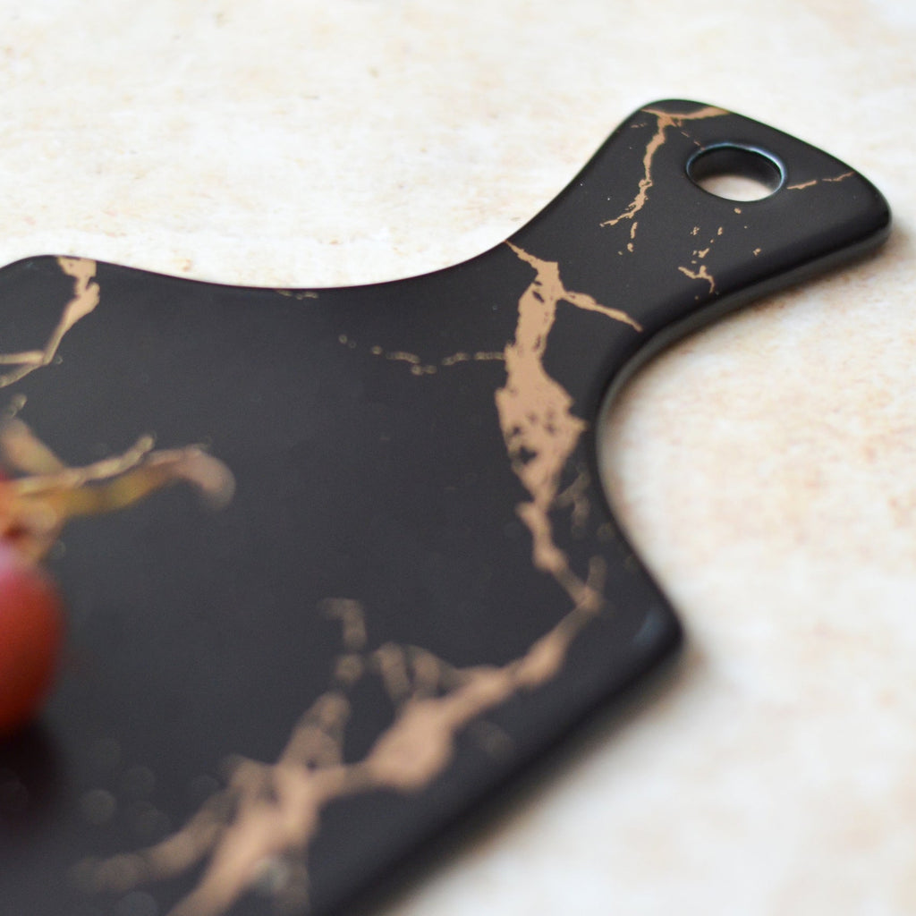 Black Marble Serving Platter Nestasia