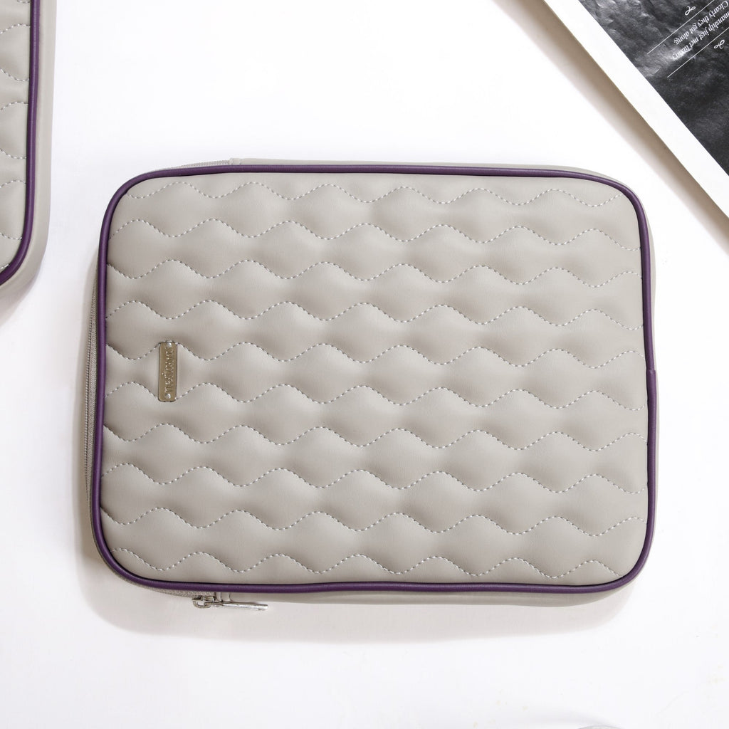 Premium Vegan Leather iPad Cover Grey Nestasia