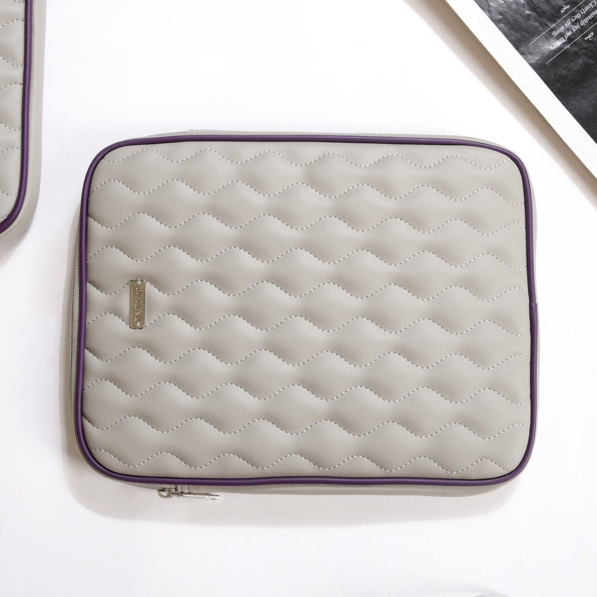 Premium Vegan Leather iPad Cover Grey Nestasia