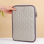 Premium Vegan Leather iPad Cover Grey Nestasia