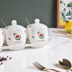 Avocado Spice Jar Set Of 3 Nestasia