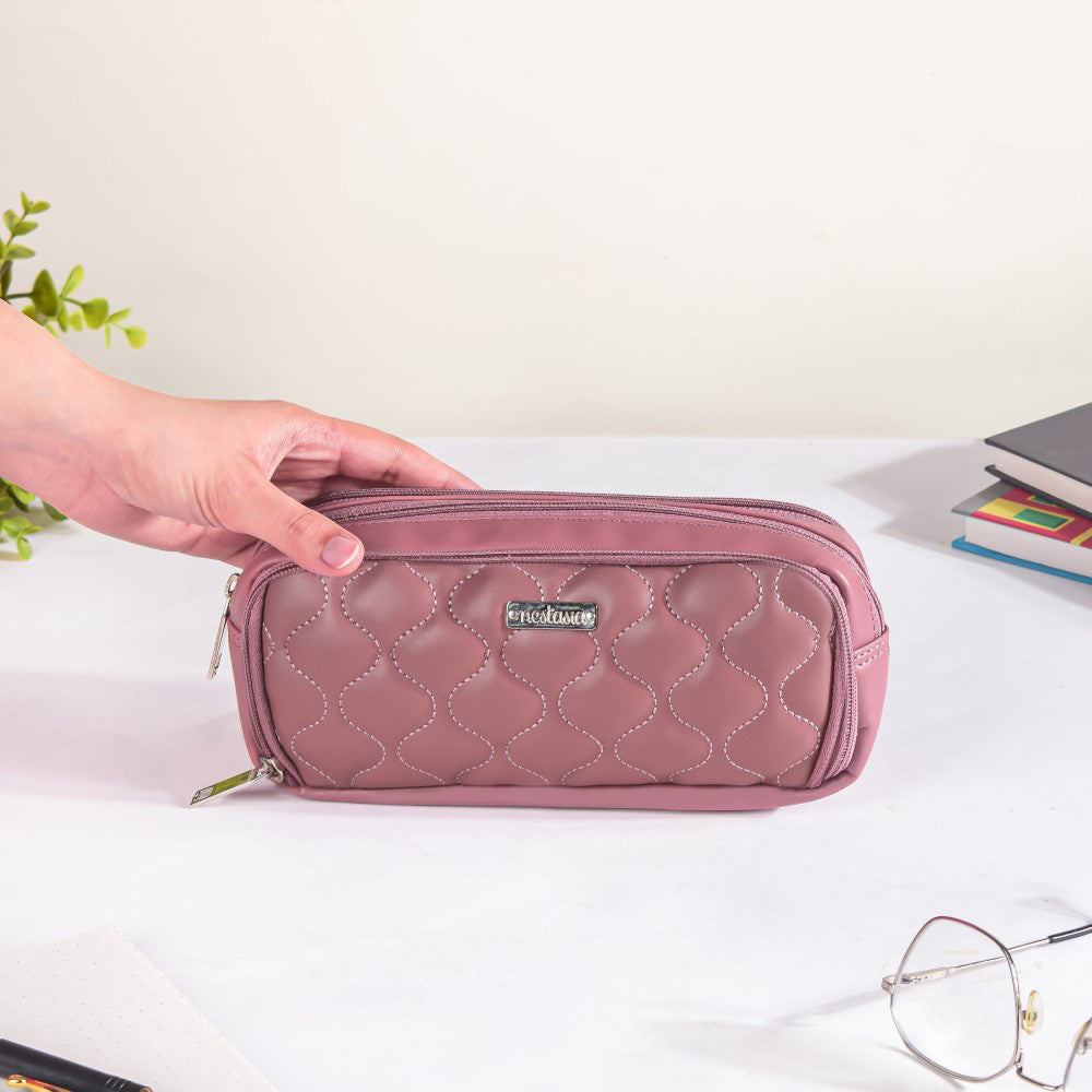 Stationery Storage Pouch Pink Nestasia