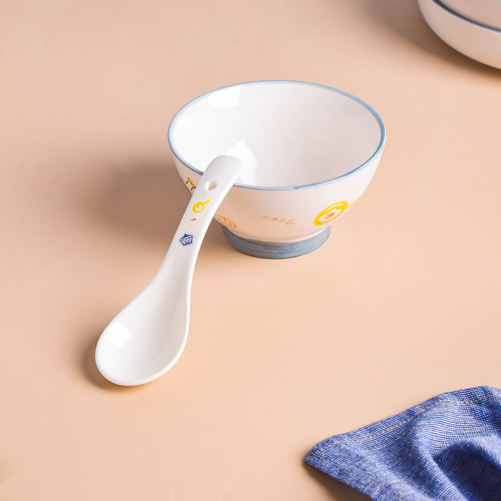 Patterned Soup Bowl Set For 4 Nestasia