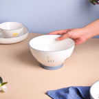 Patterned Soup Bowl Set For 4 Nestasia