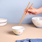 Patterned Soup Bowl Set For 4 Nestasia