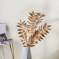 Faux Leaf Stem Gold Set Of 3 Nestasia