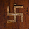 Brass Swastik Wall Hanging (6.5 Inch) Vedansh Craft
